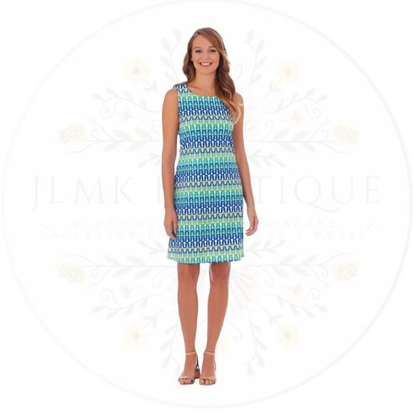 JUDE CONNALLY BETH DRESS IN LINKED CHAIN MULTI - FLAWLESS CONDITION - Picture 5 of 8